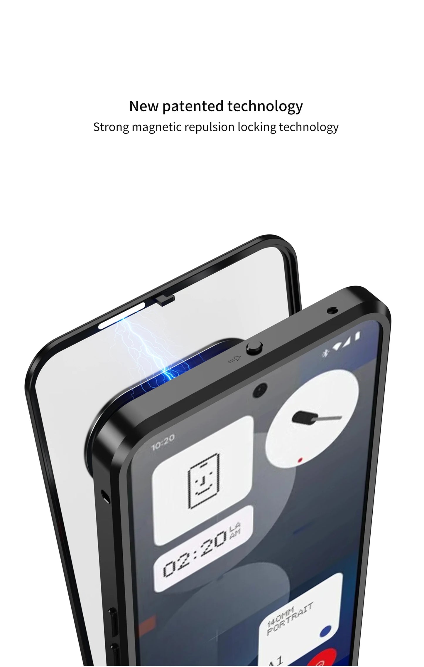 Metal Aluminium Alloy Frame Hard PC Backboard Shockproof Phone Cover for Nothing Phone 3A Pro Case