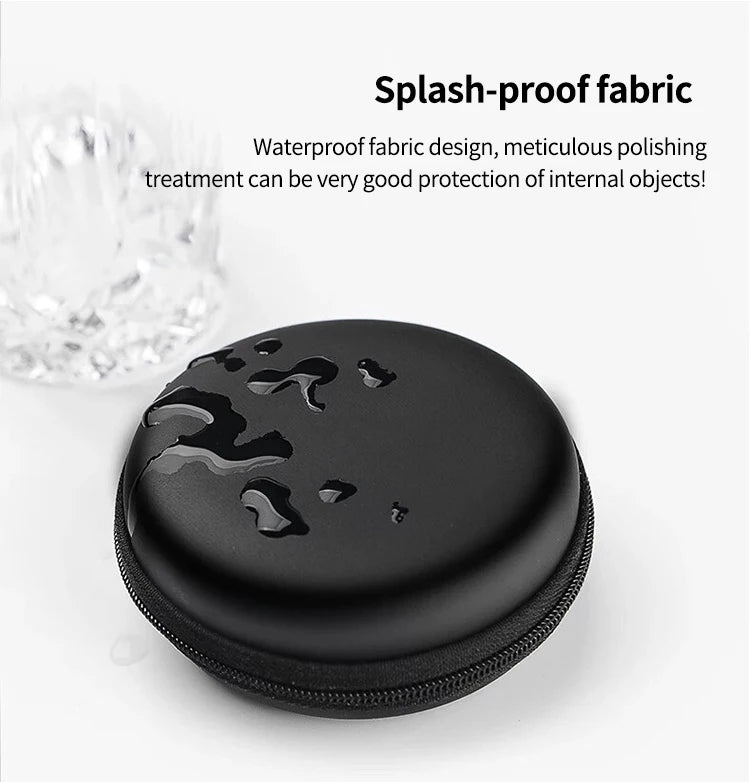 Bluetooth Headset Headphone Hard Case for Wired Earphones Storage Bag Case Portable Travel Shockproof Earbuds Carrying Pouch Bag