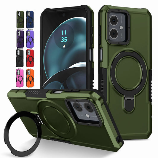 Military Grade Armor Case For Motorola Moto E14 G04S G04 G24 G54 G14 G84 G22 E13 Cover Shockproof Stand Holder Coque Shell Funda