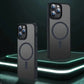 Magnetic matte black phone case, higher than the lens protection design, suitable for iPhone 16 15 14 13 12 11 Pro Max Plus