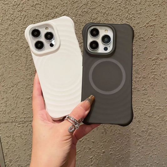 For Magsafe Phone Case For iPhone 16 15 14 13 12 11 Pro Max XR XS MAX Cases Silicone Magnetic Wireless Charging Protection Cover - Caseverse