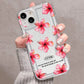 Metal Tulip Pattern Airbag Protective Phone Case For iPhone 14 13 11 15 16 Pro Max 16E 12 Mini XS XR X 8 7 Plus SE 2 Plus Cover