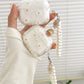 Wireless Bluetooth case for AirPods1/2 AirPods3 AirPods pro and pro2 tpu flower pattern earphone cover with imitation pearl chai
