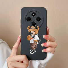 For Redmi 14C Phone Case Cartoon Astronaut Full Coverage Anti Drop Funda For Xiaomi Redmi 14 C Soft Liquid Silicone Bumper Capa