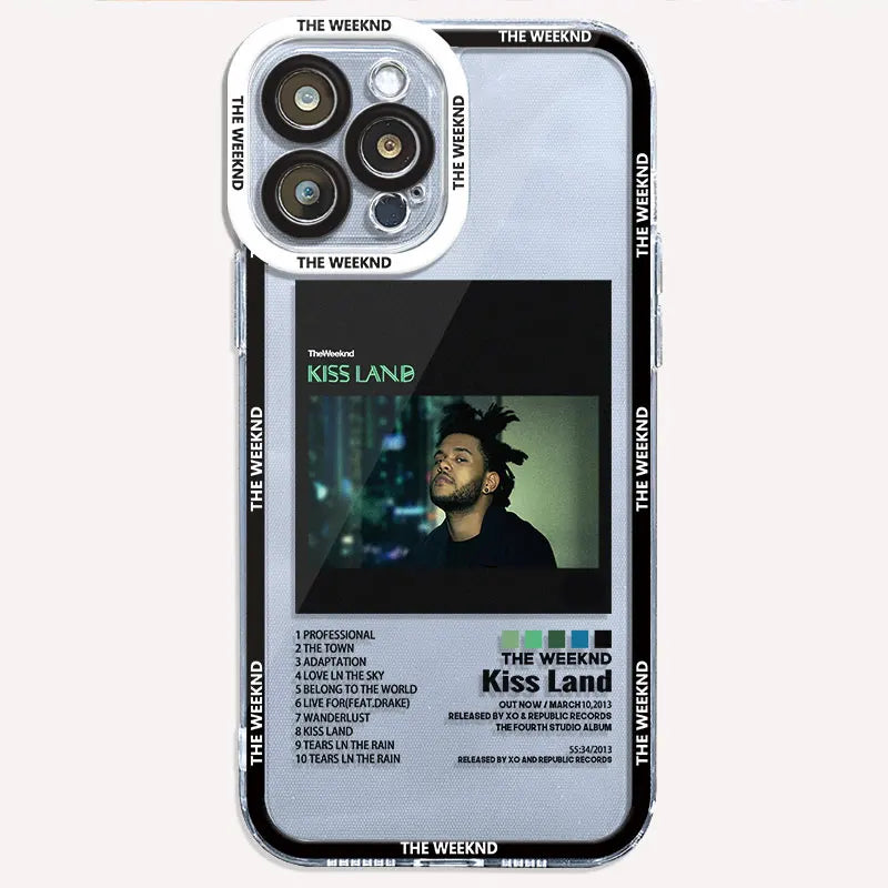 The-Weeknd Fashion Cool Musi Case for iPhone 15 Pro 11Pro Max XR 12 13 Mini XSmax 14 7 Plus SE 6 8 X XS Phone Clear Fundas Cover
