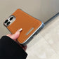 Phone Case Luxury Matte PU Leather Frameless For iPhone 16 15 14 13 12 Pro Max Plus Metal Lens Protection Shockproof Back Cover