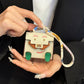 Mini Tiny PU Leather Handbag Decoration Pendant Bag For Airpods 4 3 2 Pro 2 For Galaxy Buds 3 3Pro 2 2Pro/Buds FE Headphone Case