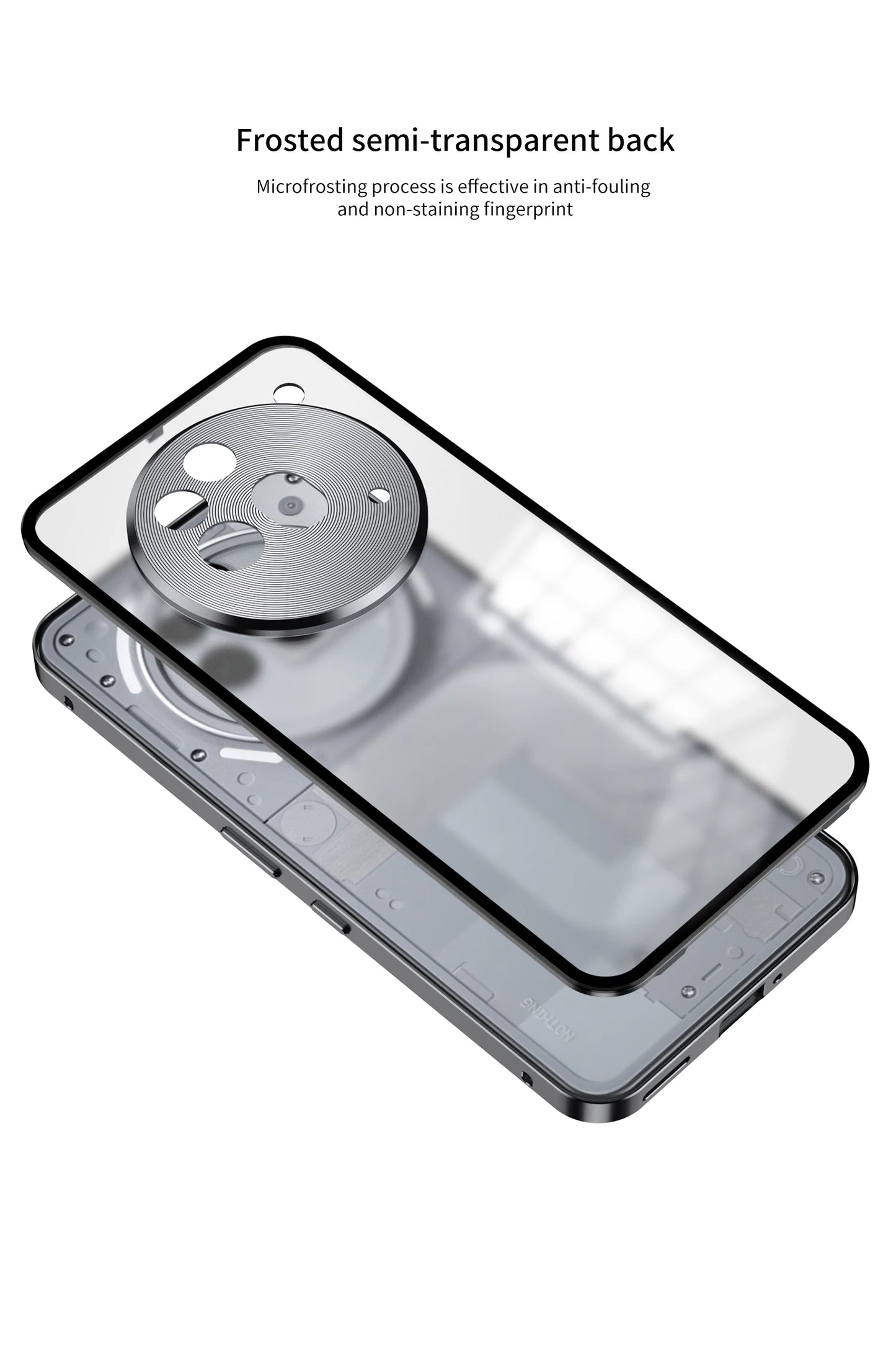 Metal Aluminium Alloy Frame Hard PC Backboard Shockproof Phone Cover for Nothing Phone 3A Pro Case