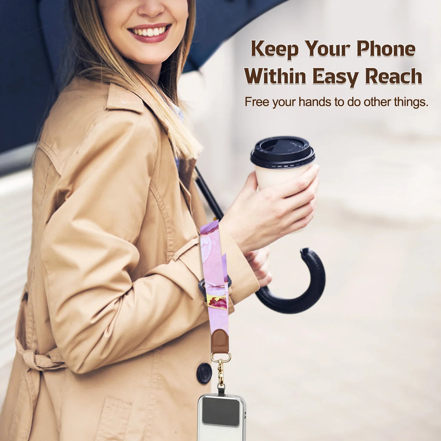 Phone Lanyard Crossbody Wrist Strap,Adjustable Anti-Theft Strap for All Smartphone Case,Universal Cell Phone Neck lanyard for me