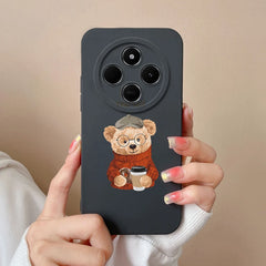 For Redmi 14C Phone Case Cartoon Astronaut Full Coverage Anti Drop Funda For Xiaomi Redmi 14 C Soft Liquid Silicone Bumper Capa