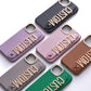 Leather Phone Case Custom Name Wristband Metal Gold Letters Personalized Cover for iPhone16 15 14 13 12 11ProMax 15 16plus