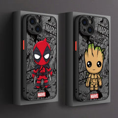 Deadpool Groot Venom Phone Case for Xiaomi Redmi Note 13 12 11 10 10A 10X 9 Prime 9S 8 Pro Plus 4G 5G Matte Clear Hard Cover