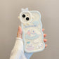 Kawaii Sanrio Cinnamoroll With Bracelet Bracket Phone Case For iPhone 15 14 13 12 11 Pro Max XR XS MAX X 7 Back Cover Y2k Gift - Caseverse