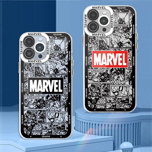 Marvel Logo Cover Phone Case for Motolora Moto G22 G32 G52 G71 G72 G73 Edge 40 Clear Soft TPU