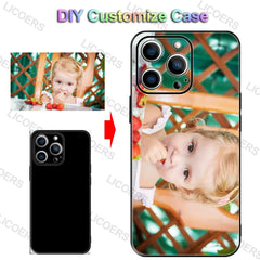 Custom Case for iPhone 16 16e 15 14 13 12 11 Pro Max Mini SE XS XR 7 8 Plus Cover DIY Photo Soft Matte Silicone Shockproof Funda