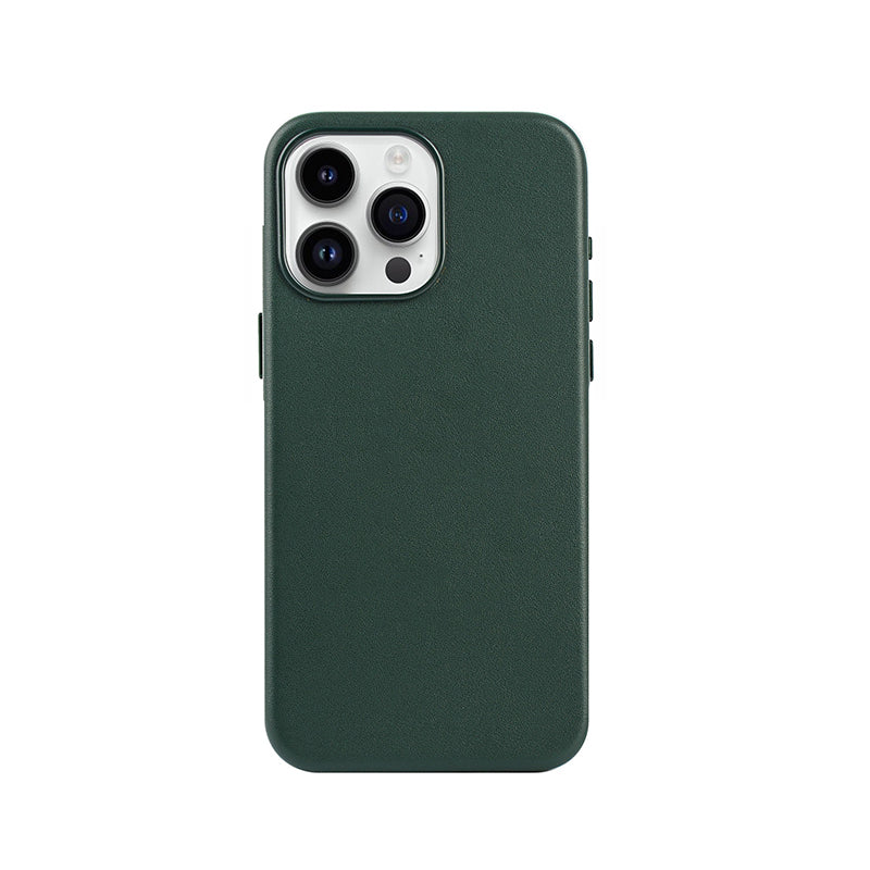 Original Apple Leather With Magsafe Case For iPhone 15 Pro Max 14 Pro Max Plus 14Pro 15Pro Case Wireless Charging Magnetic Cover - Caseverse