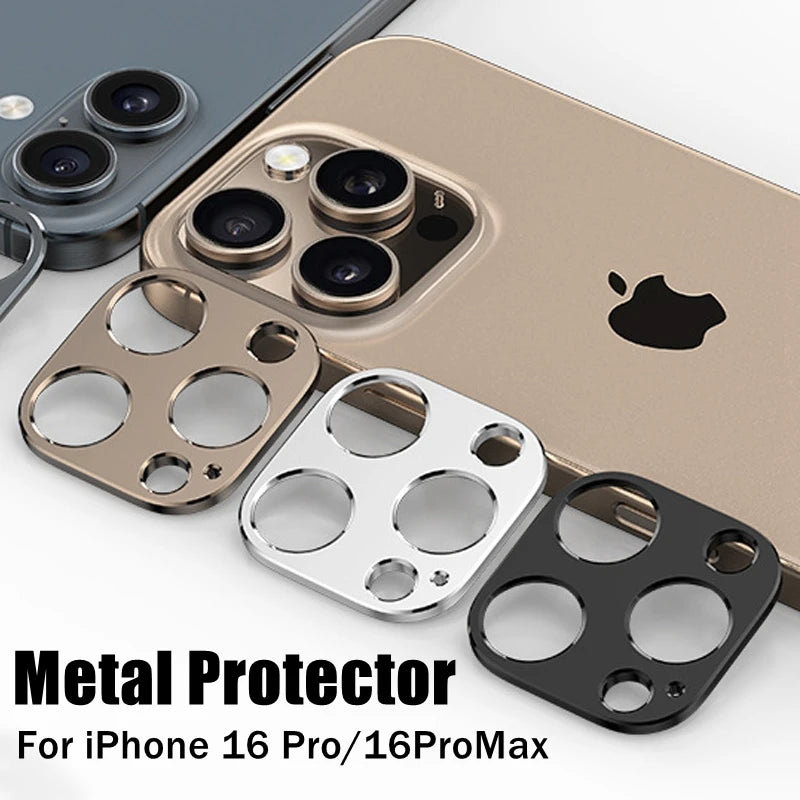 Metal Camera Protector For IPhone 16Pro/ 16 Promax Back Lens Cap Covers Original Color