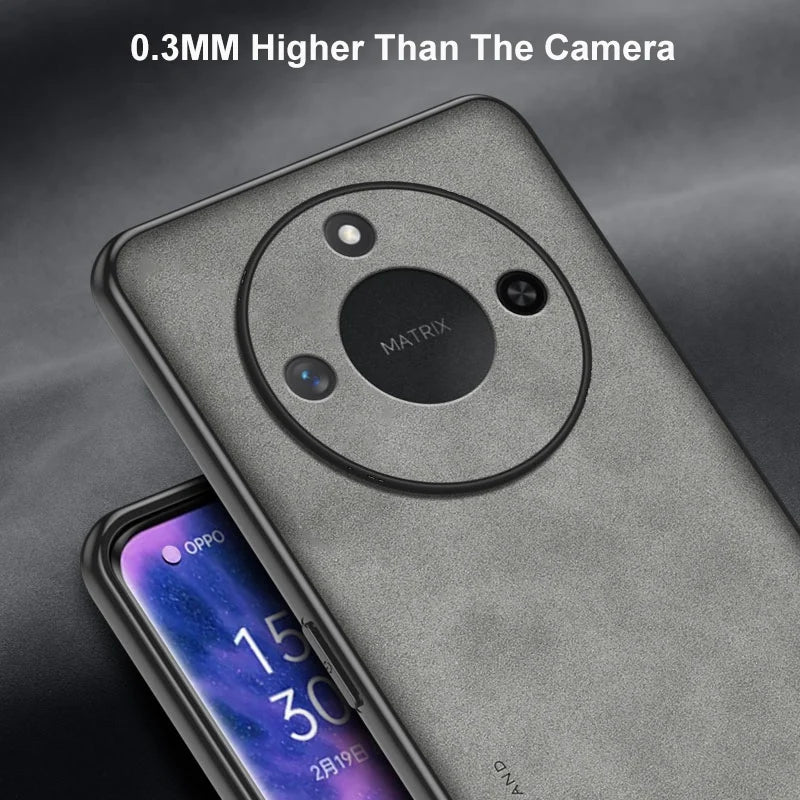 For Honor X9C Smart Case Luxury PU Leather Phone Case For Honor X9C Smart Back Cover Matte Silicone Shockproof Full Protection - Caseverse