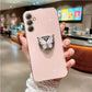 Butterfly Ring Holder Strap Case For Samsung Galaxy A05 A05S A14 A54 A04 A34 A24 M14 4G 5G Stand Cover - Caseverse