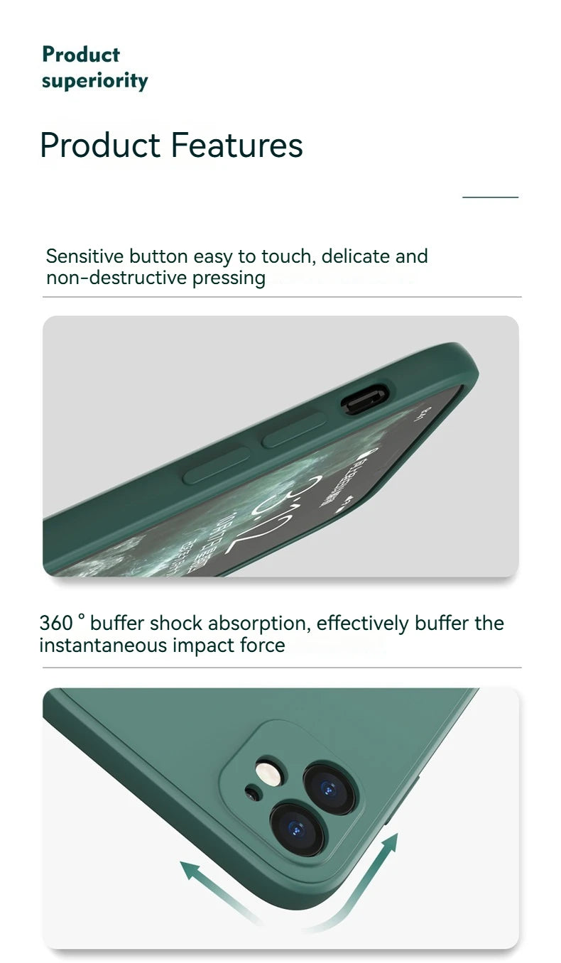 Liquid Silicone Case For iphone 17 Pro Max For iphone 17 17 Pro 17 Pro Max Cover TPU Shockproof Protective Cover iphone 17 Air