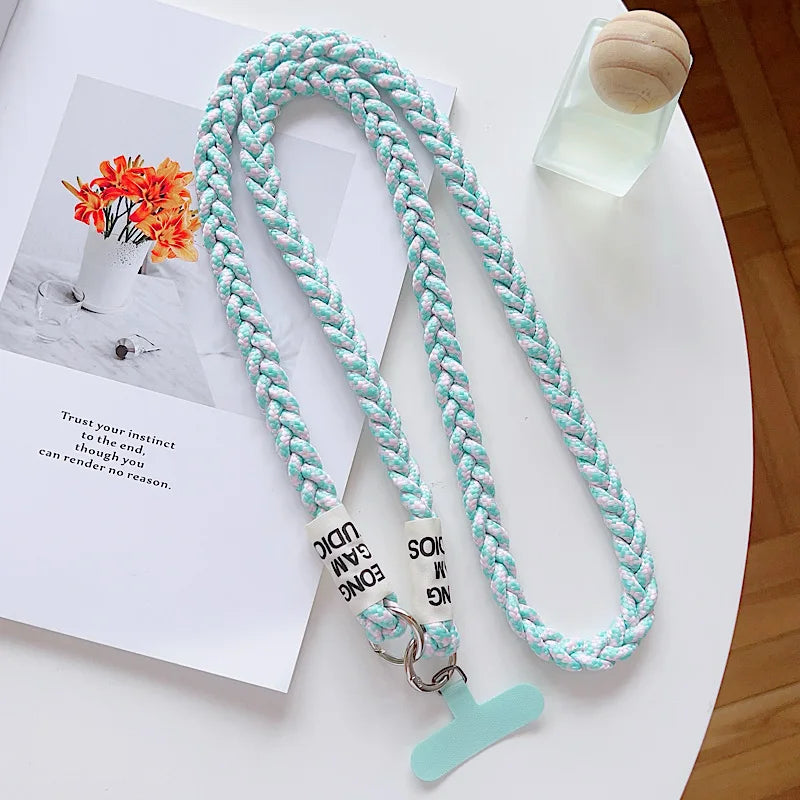 The Phone Case Lanyard Is A Long Cross-Body Braided Outdoor Mountain Rope And Can Be Worn On The Shoulder To Prevent Loss.