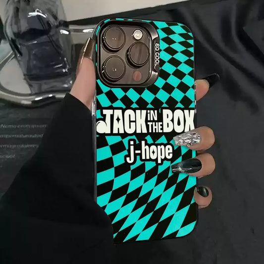 1PC Singer J-Hope -Arson Phone Case Phone Case IMD color silver shell For iPhone 16 15 14 13 12 11 Pro Max Plus