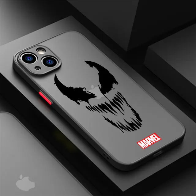 Marvel Spiderman Ironman Phone Case for iPhone XR X 14 16 Plus XS Max 8 Plus 13 Mini 15 Pro Max 12 11 Pro 7 12 Pro Matte Cover - Caseverse