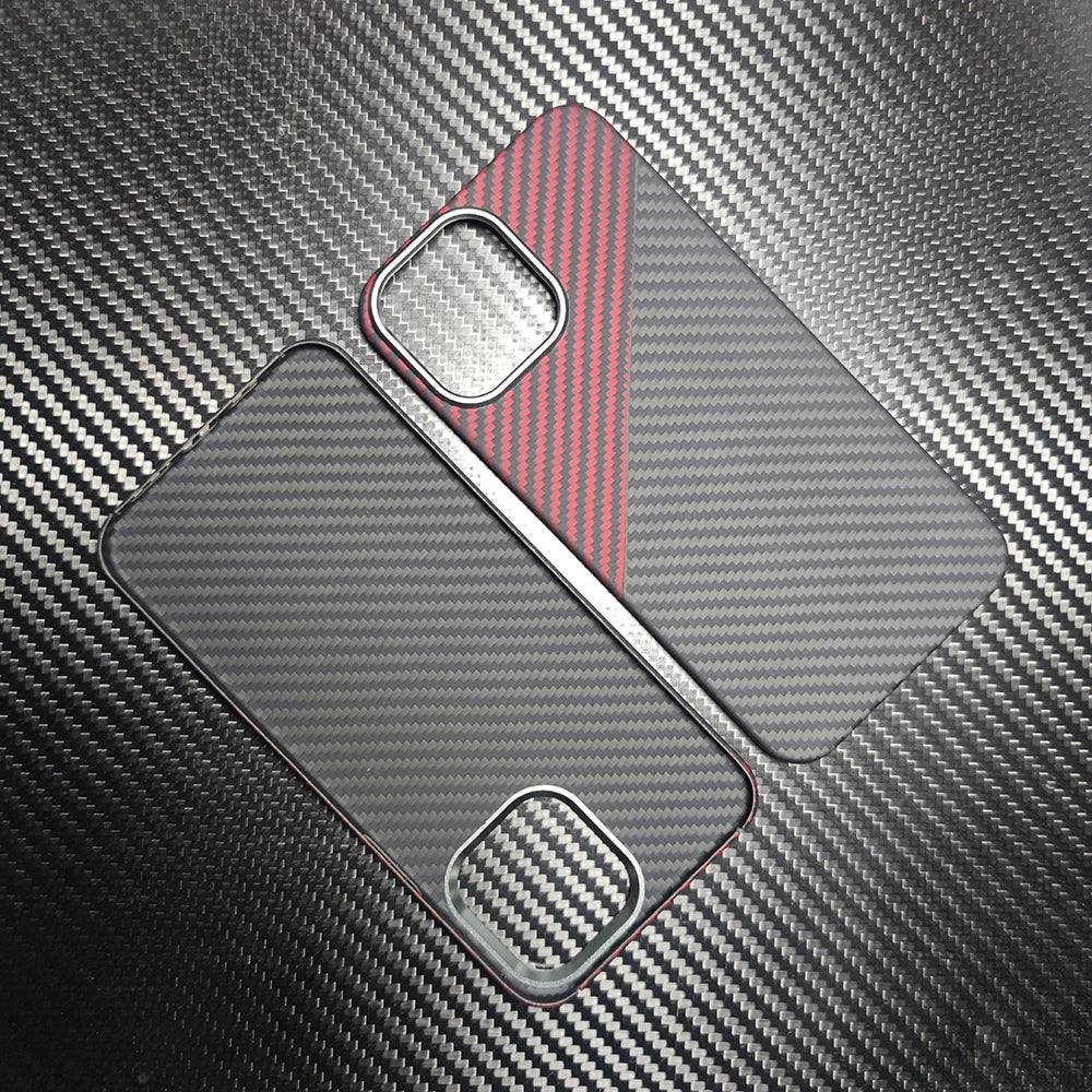 real carbon fiber phone case for iphone16 1514 13 12 pro max case metal ring aramid fiber phone cover for iphone 15/12/13 pro