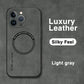 Magnetic For Magsafe Leather Case For iPhone 15 14 Pro Max 14pro 12 13 Pro Max 11 16 Luxury Wireless Charge Shockproof Cover