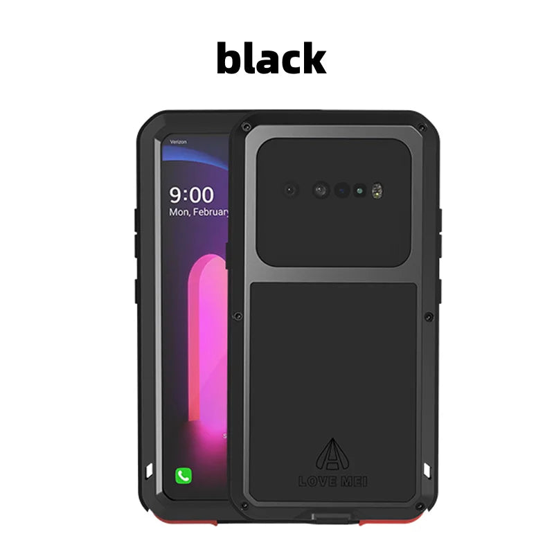 Love Mei Phone Case for  LG V60 Silicone Military Grade Metal Protective Case Shock Proof Dust Proof Cover - Caseverse