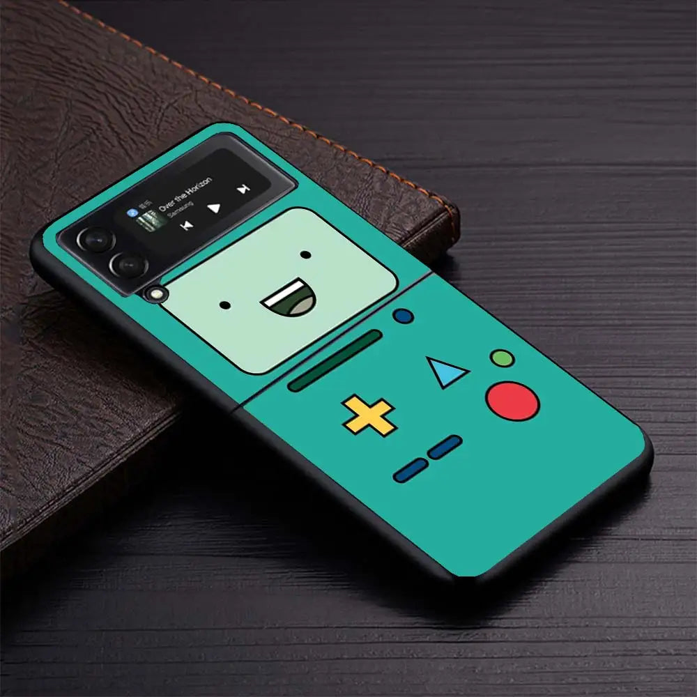 Gameboy Boy Game Phone Case for Samsung Galaxy Z Flip6 5G Flip4 Flip5 Flip3 Black Cover Z Flip 6 5 4 3 PC Shell Coque Galaxy Z F - Caseverse