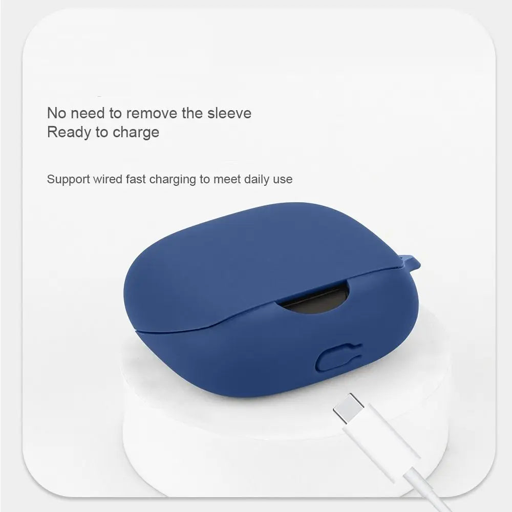 Anti-drop Earbuds Protective Case Washable Dustproof Wireless Earphone Shell Silicone for Anker Soundcore AeroFit Pro