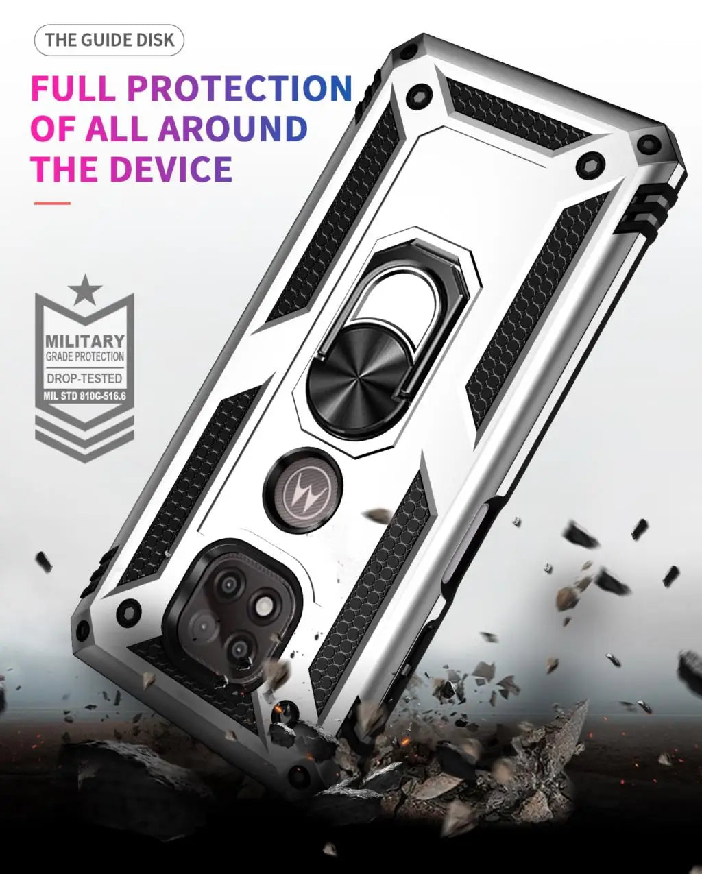 for Moto G Power Case for Phone Moto G Power 2021 Case Shockproof Armor Rugged Military Protective Car Holder Magnetic Cover