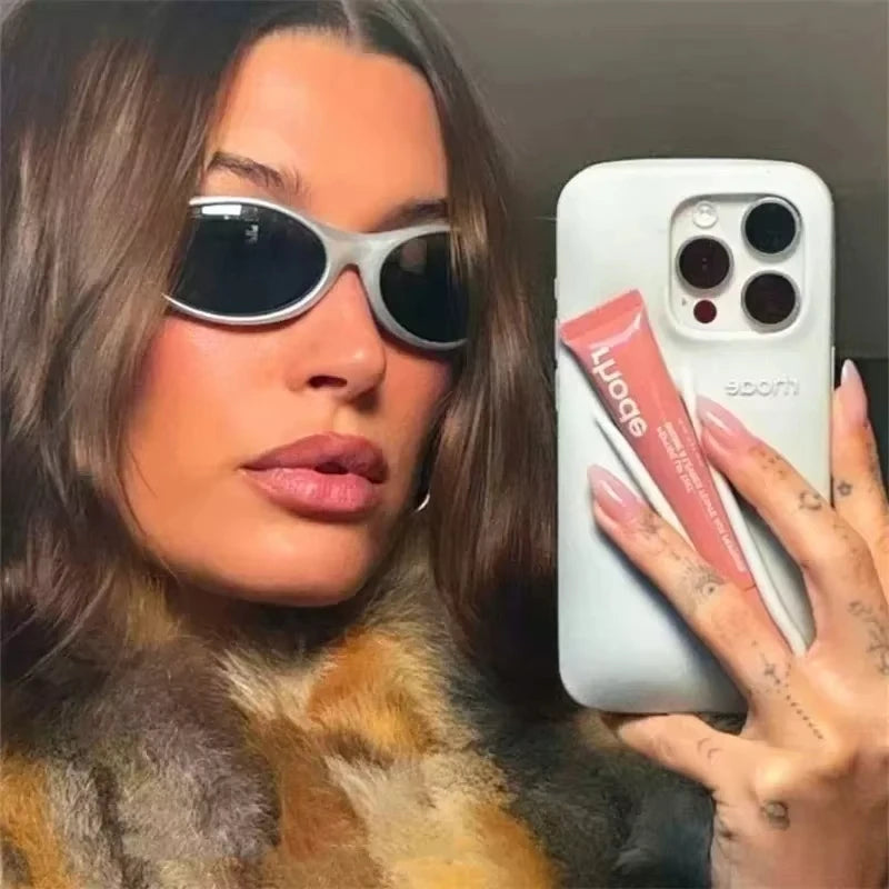 Lipstick Soft Silicone DIY Rhode Phone Case For iPhone 16 15 14 13 12 11 Pro Max Plus Portable Lip Gloss Holder Ins Hot Cover - Caseverse