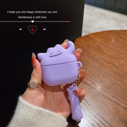 For Airpods 4 Cute Cartoon 3D Ghost Earpods Case for Airpods 1 2 3 Pro 2 Wireless Earphone Cover Monster Charging Box Stylus Pen