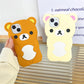 Cute 3D Cartoon Rilakkuma Bear Phone Case for iPhone 16 promax 15 14 13 12 11 Pro Max Xs XR 6 7 8 Plus SE Soft Silicone Cover - Caseverse