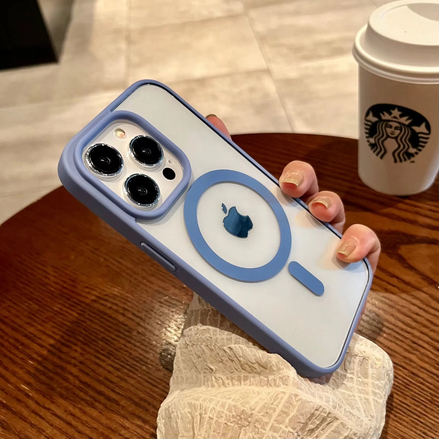 Luxury Magsafe Wireless Charge Phone Case for iPhone 16 15 14 Plus 13 12 11 Pro Max Mini Magnetic Soft Bumper Transparent Cover - Caseverse