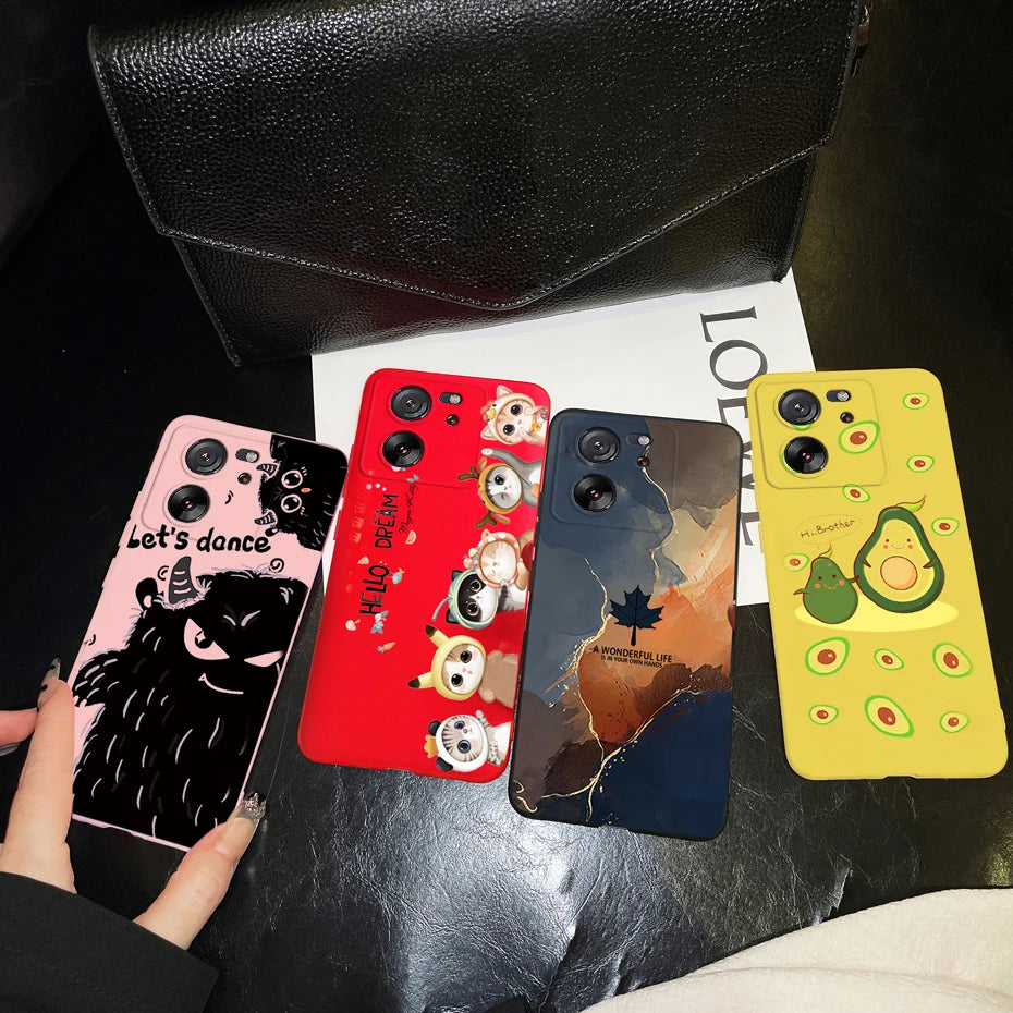 For Xiaomi 13T Pro Case Fashion Marble Astronaut Silicone Phone Cases For Xiaomi Mi 13T Mi13T 13 T Pro 5G Protection Back Cover - Caseverse