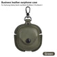 Luxury Leather Case For Samsung Galaxy Buds 2 Pro Buds Live Buds FE Case Bluetooth Wireless Headphones Protective Cover Keychain