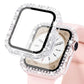 Diamond Case For Apple watch Cover 45mm 41mm 38mm 42mm 44mm 40mm Tempered Glass+ Bumper Screen Protector series 9 8 7 6 5 4 3 SE