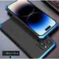 Metal Frame PC Phone Case for IPhone 13 12 14 15 Pro Max Aluminum Anti-collision Strip Silica Gel Back Cover for IPHON 15 Promax