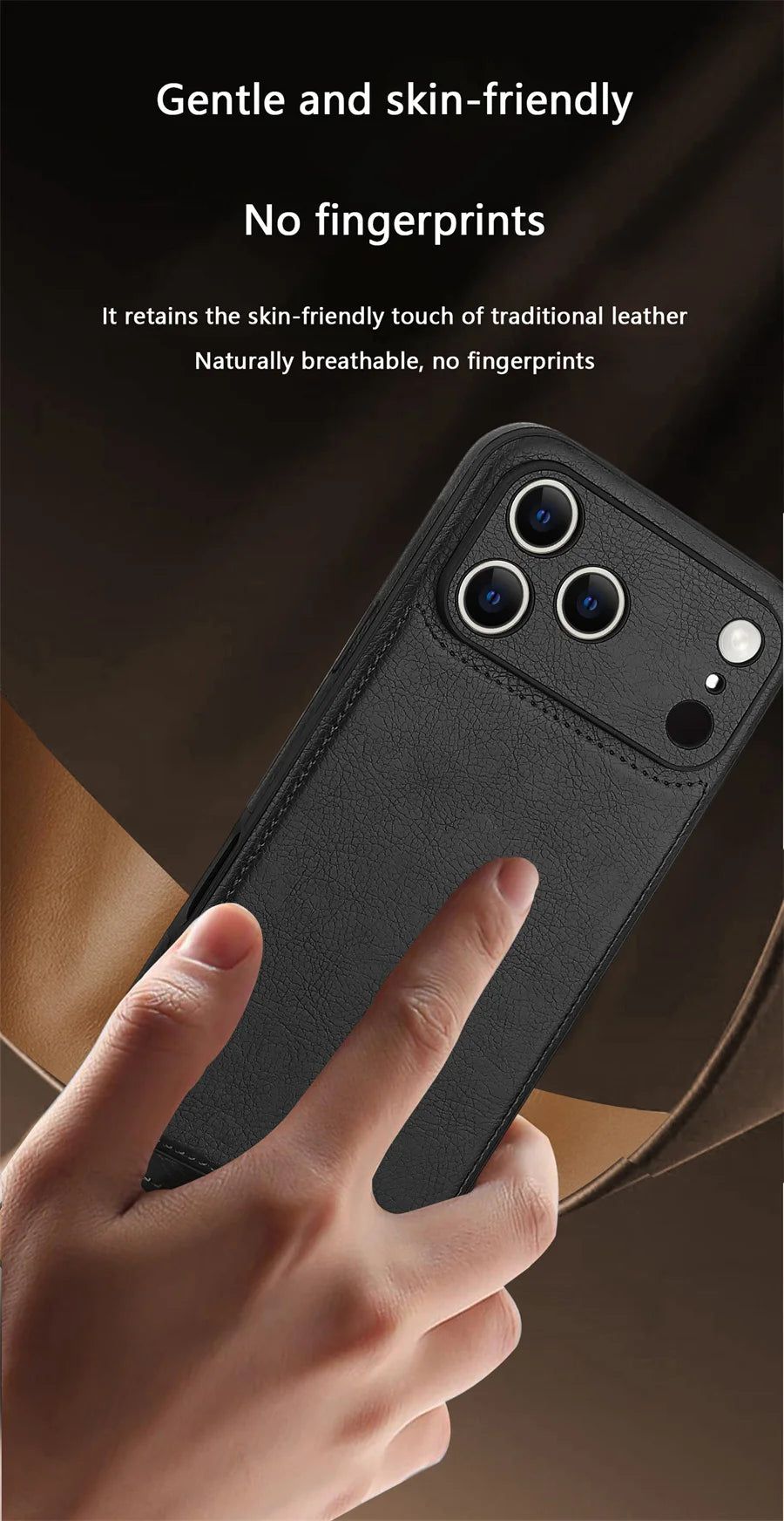 Soft Leather Case for iPhone 17 14 13 12 11 16 Pro Max XR 15 Plus Air Ultra Thin Lens Protection iphone16 16Pro Cover Coque