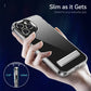Transparent Phone Case With Metal Kickstand Holder for iPhone 16 15 14 Pro Max 13 12 11 Mini Plus Phone Back Cover - Caseverse