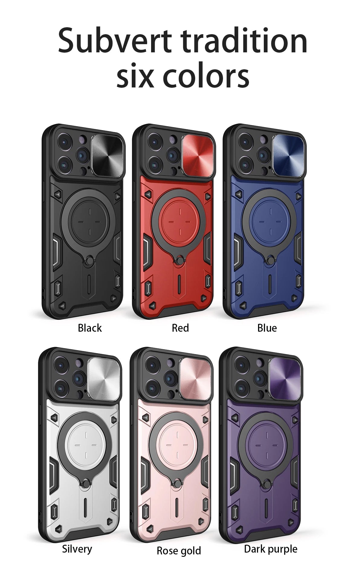 Phone Case Shell For iPhone 11 Pro Max 12 Pro Max Built in Kickstand Protective Military Grade Drop Tested Back Cover - Caseverse