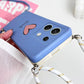 Note13 Big Red Heart Lanyard Silicone Phone Case For Xiaomi Redmi Note 13 13Pro Shatterproof Redmi Note 13ProPlus Back Cover - Caseverse