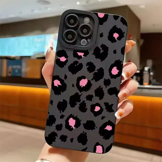 Stylish Pink Pattern Phone Case for iPhone 15  Pro Max 14 13 12 11 X XS XR 7 8 Plus Shockproof Soft Cover