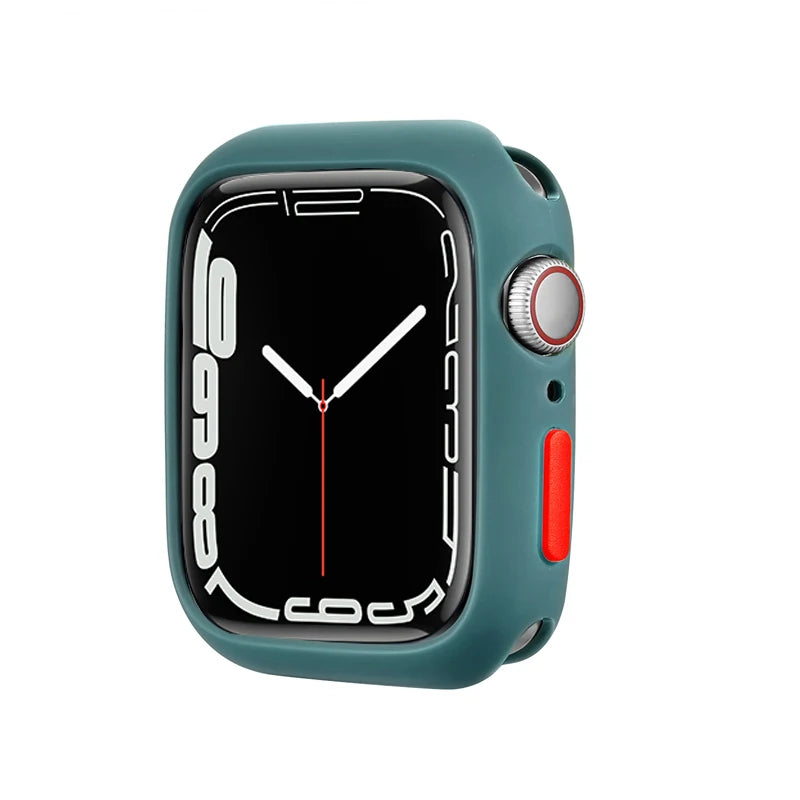 Candy Soft Silicone Case for Apple Watch Cover 9 8 7 6 Se 5 45mm 42mm 38 Protection Iwatch Serie 44mm 40mm 41mm Bumper for women