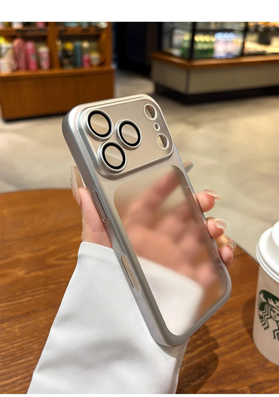 Luxury Matte Hard PC Ultra Slim Case for iPhone 17 Pro Max 17Pro ProMax Plating Camera Film Protector Frosted Shockproof Cover