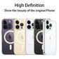 Magnetic Clear Slim Phone Cases for iPhone 15 Pro Max 14 Plus 13 12 11 Rugged Transparent Protective Phone Covers - Caseverse