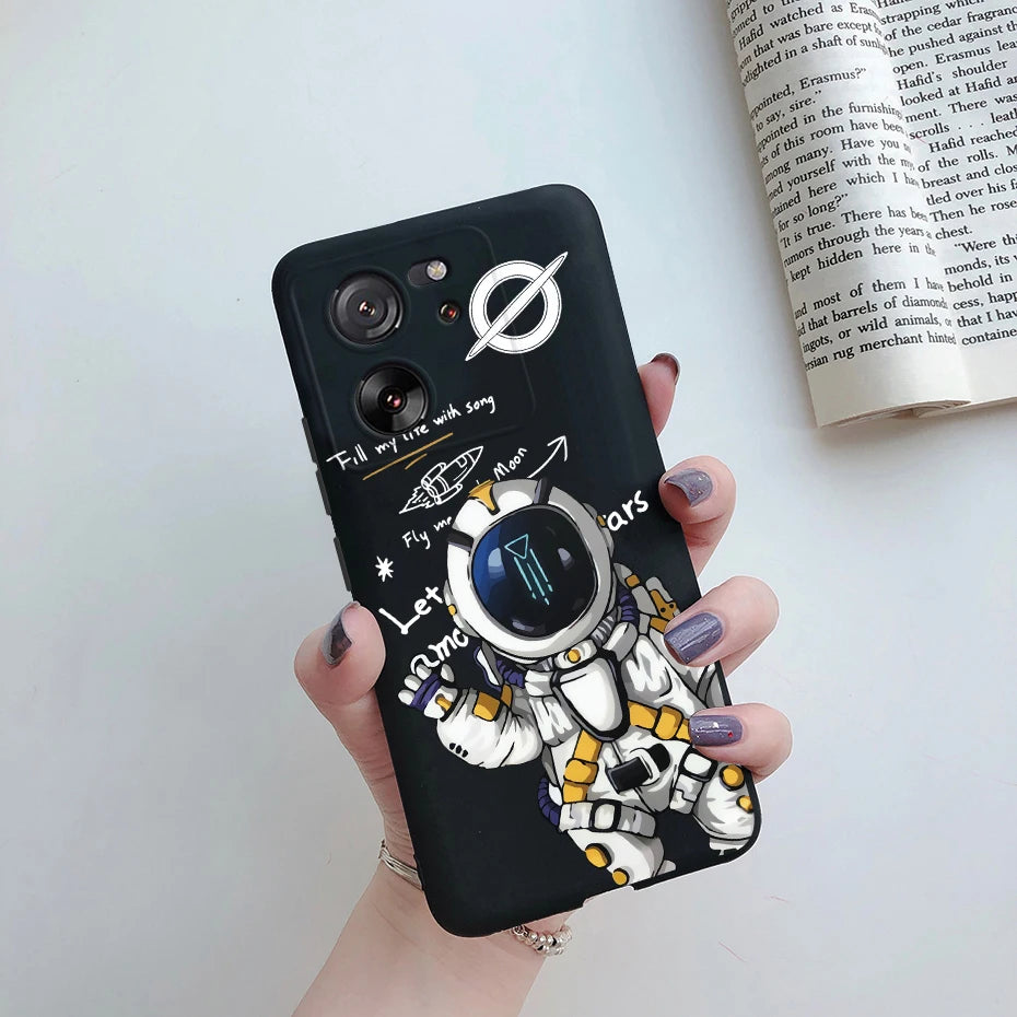 For Xiaomi 13T Pro Case Fashion Marble Astronaut Silicone Phone Cases For Xiaomi Mi 13T Mi13T 13 T Pro 5G Protection Back Cover - Caseverse